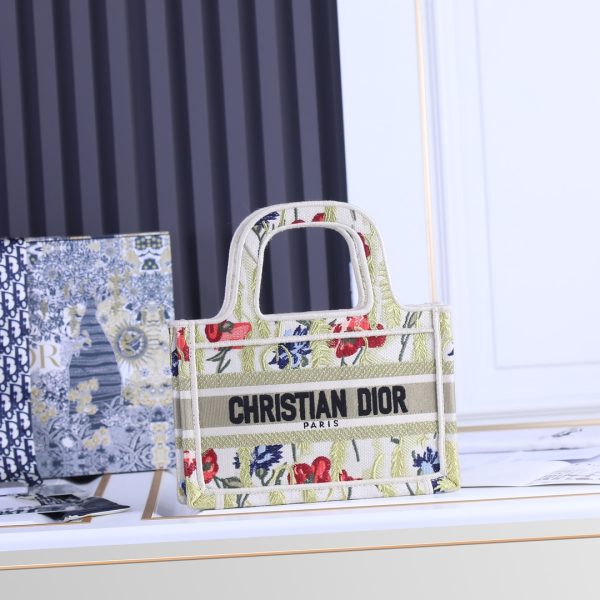 Multicolor Dior Mizza Mini Book Tote - Stylish Replica - Image 6