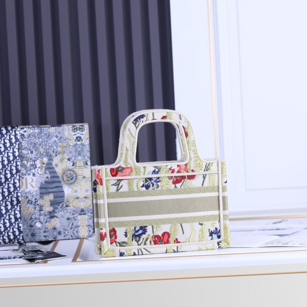 Multicolor Dior Mizza Mini Book Tote - Stylish Replica - Image 7