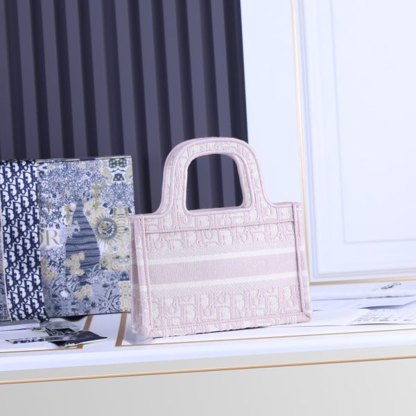 Replica Dior Oblique Mini Book Tote – Embroidery Elegance - Image 11