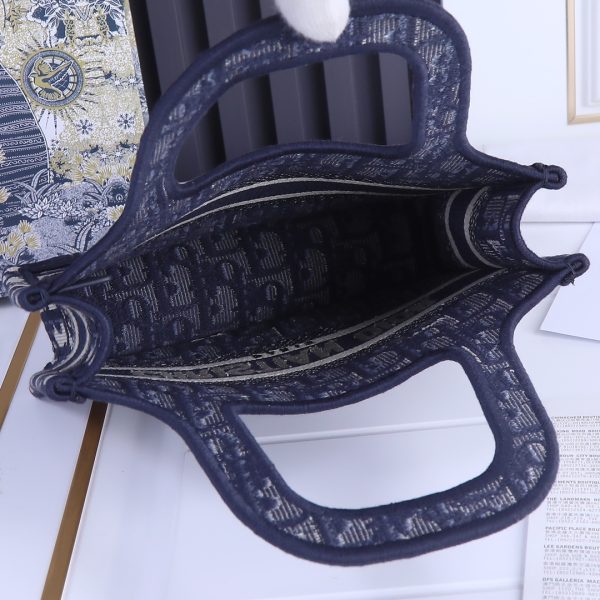 Replica Dior Oblique Mini Book Tote – Embroidery Elegance - Image 5