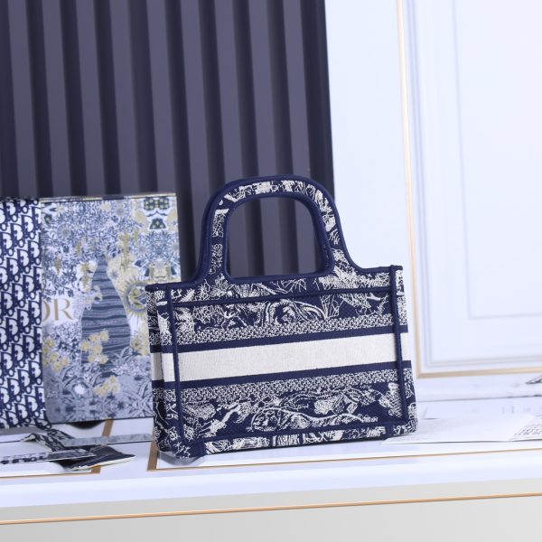 Dior Toile De Jouy Mini Book Tote Replica Bag - Image 3