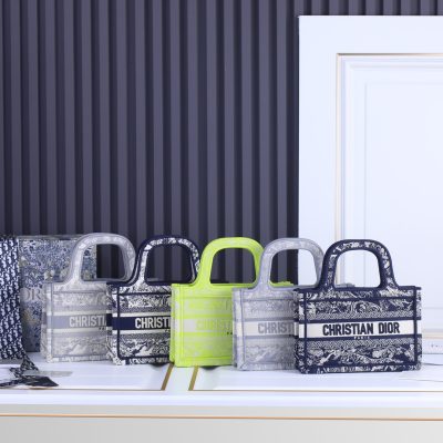 Dior Toile De Jouy Mini Book Tote Replica Bag