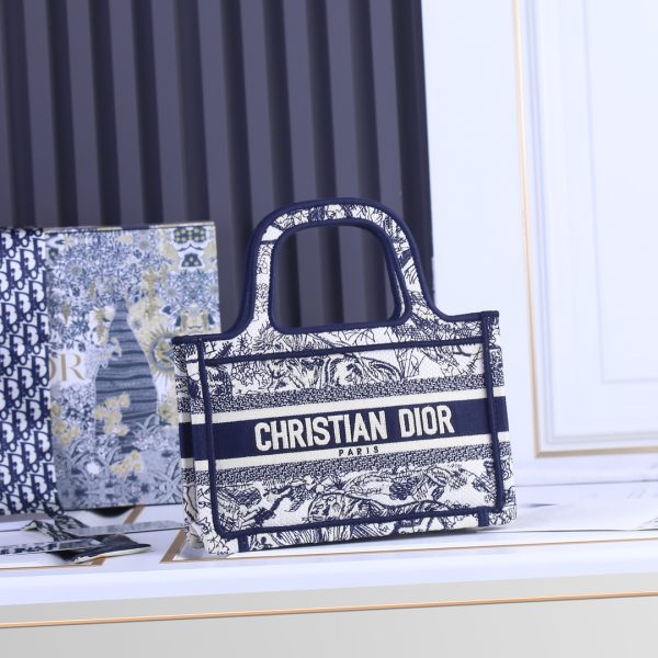 Dior Toile De Jouy Mini Book Tote Replica Bag - Image 6
