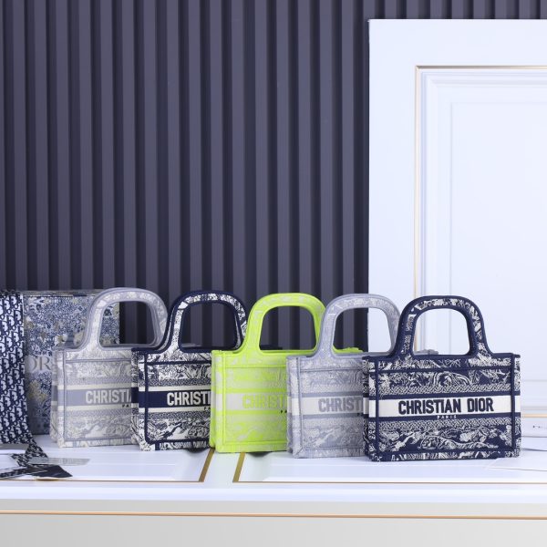 Dior Toile De Jouy Mini Book Tote Replica Bag