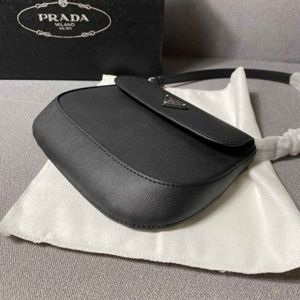 Prada Saffiano Leather Mini Pouch Replica Compact Handbag - Image 6