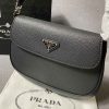 Best Replicas Bags - Prada Saffiano Leather Mini Pouch Replica Compact Handbag Shop For Best Louis Vuitton LV Replica Bags With Cheap Price