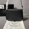 Best Replicas Bags - Prada Saffiano Leather Mini Pouch Replica Compact Handbag Shop For Best Louis Vuitton LV Replica Bags With Cheap Price