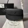 Best Replicas Bags - Prada Saffiano Leather Mini Pouch Replica Compact Handbag Shop For Best Louis Vuitton LV Replica Bags With Cheap Price