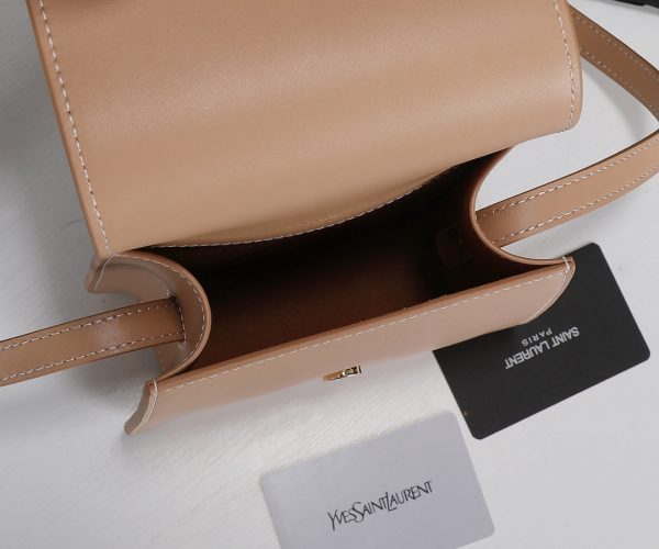 YSL Kaia Satchel Replica in Black/Beige - North/South Style - Image 10