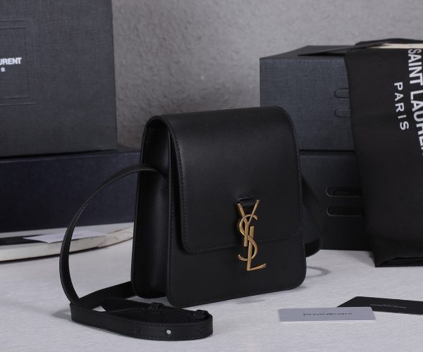 YSL Kaia Satchel Replica in Black/Beige - North/South Style - Image 2