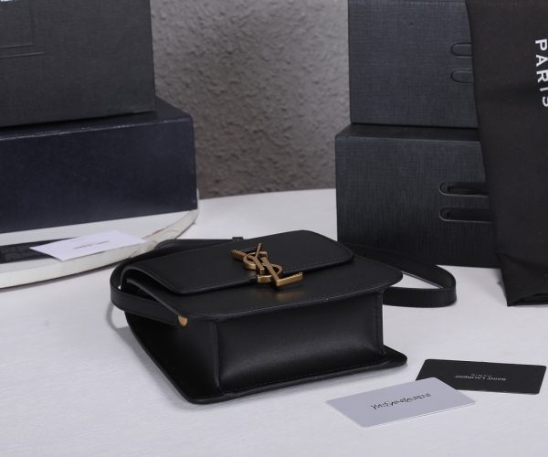 YSL Kaia Satchel Replica in Black/Beige - North/South Style - Image 4