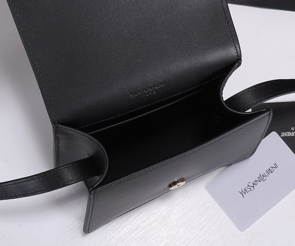 YSL Kaia Satchel Replica in Black/Beige - North/South Style - Image 5