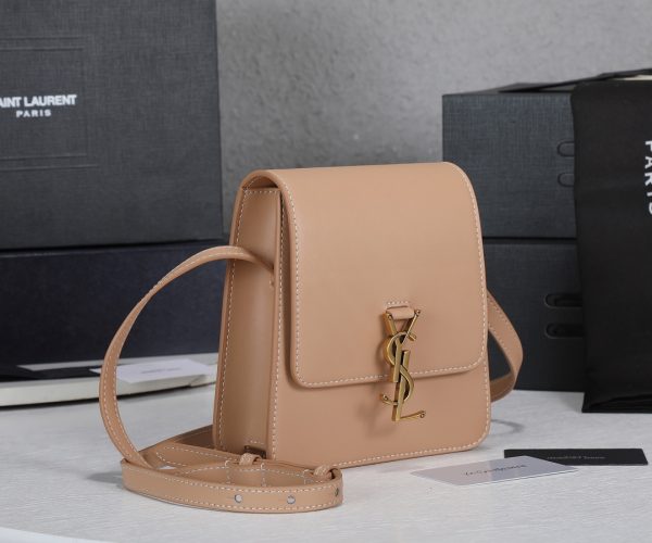 YSL Kaia Satchel Replica in Black/Beige - North/South Style - Image 7