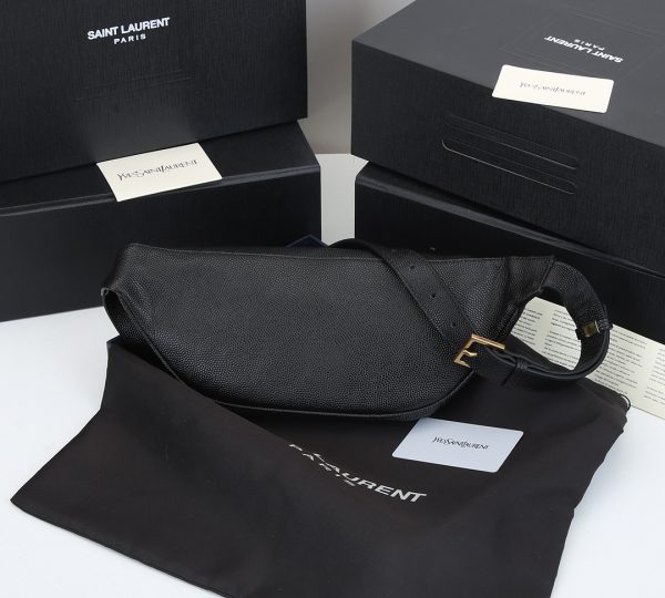 YSL Monogram Belt Bag - Grain de Poudre Leather Replica - Image 3