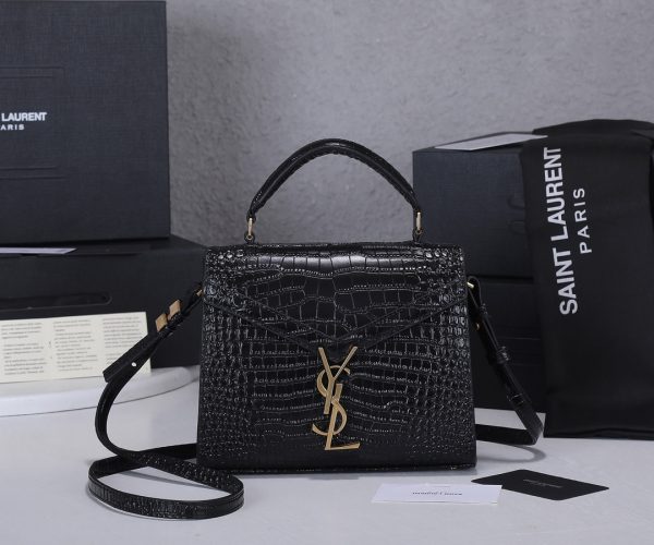 Replica YSL Cassandra Croc Leather Mini Top Handle Bag