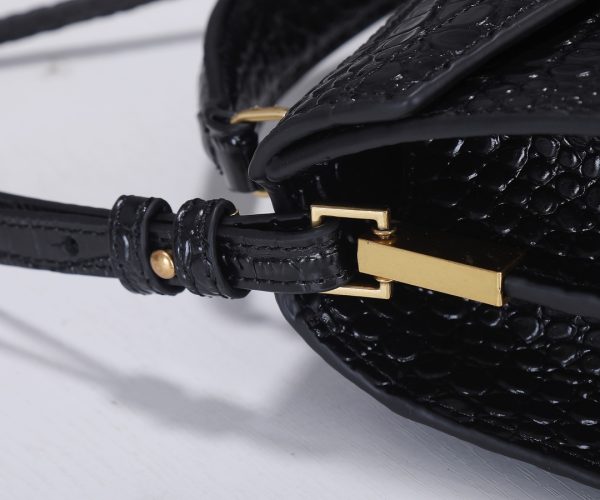 Replica YSL Cassandra Croc Leather Mini Top Handle Bag - Image 6