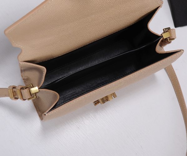 YSL Replica Grain Leather Mini Top Handle Bag - Cassandra Style - Image 10