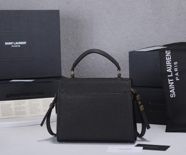 YSL Replica Grain Leather Mini Top Handle Bag - Cassandra Style - Image 2