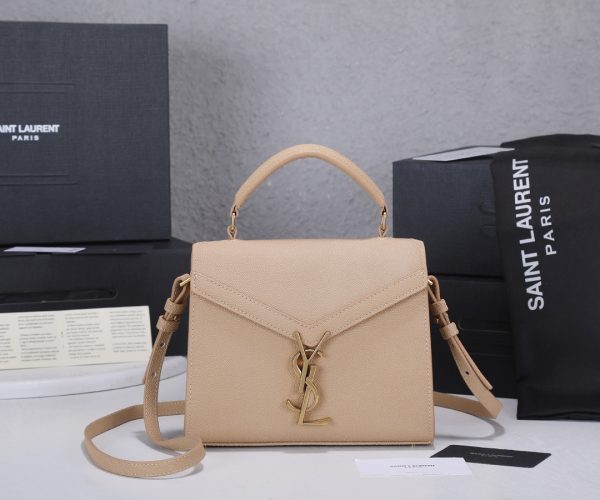 YSL Replica Grain Leather Mini Top Handle Bag - Cassandra Style - Image 6