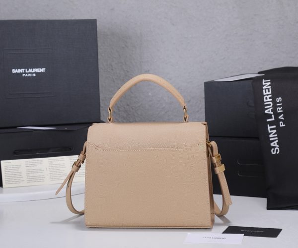 YSL Replica Grain Leather Mini Top Handle Bag - Cassandra Style - Image 7
