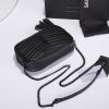Best Replicas Bags - Replica YSL Lou Mini Bag in Black with Silver Hardware Shop For Best Louis Vuitton LV Replica Bags With Cheap Price