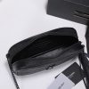 Best Replicas Bags - Replica YSL Lou Mini Bag in Black with Silver Hardware Shop For Best Louis Vuitton LV Replica Bags With Cheap Price