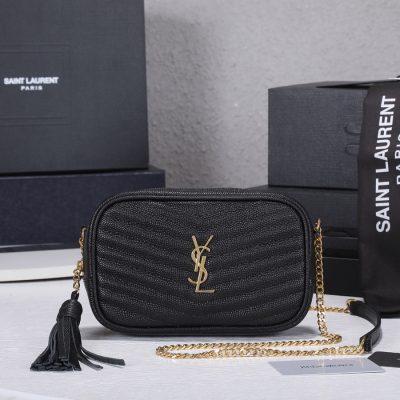 Replica YSL Lou Mini Bag with Gold Hardware