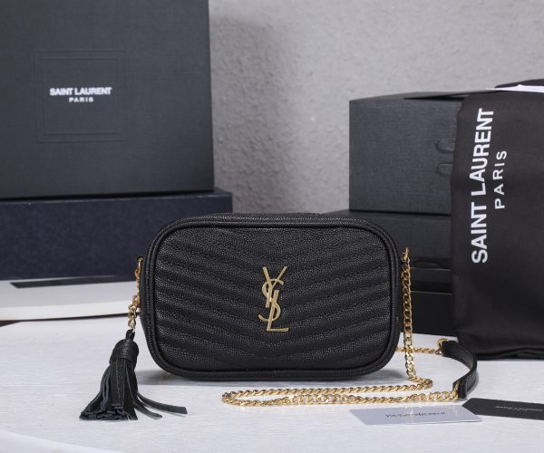 Replica YSL Lou Mini Bag with Gold Hardware