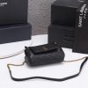 Best Replicas Bags - Replica YSL Mini Nolita Lambskin Bag - Black/White Shop For Best Louis Vuitton LV Replica Bags With Cheap Price