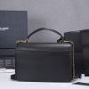 Best Replicas Bags - YSL Sunset Medium Replica Bag - Black & Beige Handle Design Shop For Best Louis Vuitton LV Replica Bags With Cheap Price