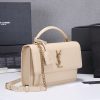 Best Replicas Bags - YSL Sunset Medium Replica Bag - Black & Beige Handle Design Shop For Best Louis Vuitton LV Replica Bags With Cheap Price