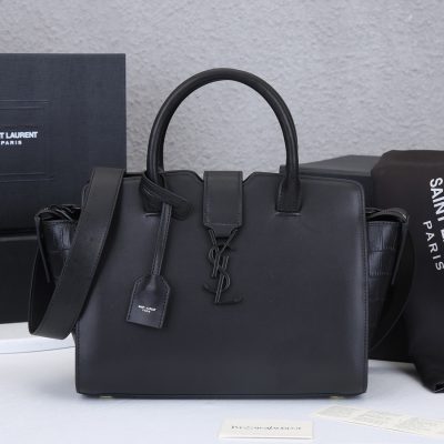 Replica YSL Monogram Cabas Downtown Leather Handbag