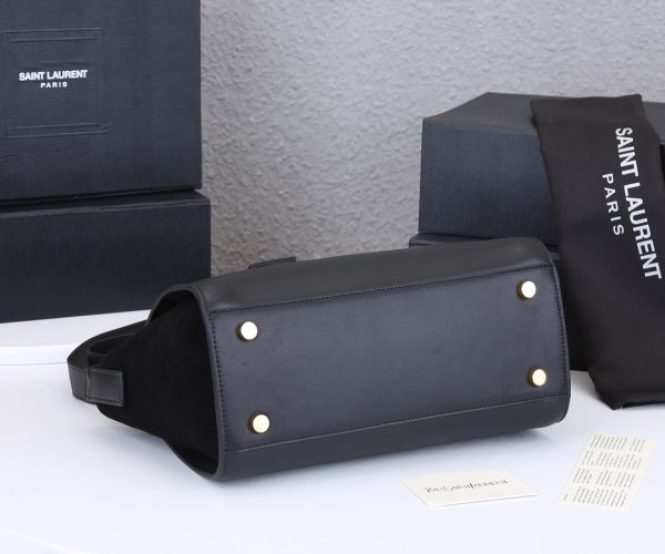 Replica YSL Monogram Cabas Downtown Leather Handbag - Image 10