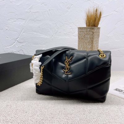 Replica YSL Puffer Small Bag in Black/White | Stylish & Compact