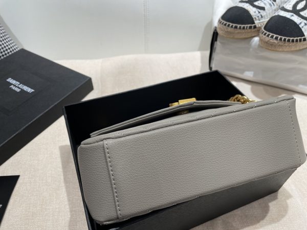 Replica YSL Envelope Medium Mix Embossed Leather Gold Bag - Image 10