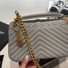 Best Replicas Bags - Replica YSL Envelope Medium Mix Embossed Leather Gold Bag Shop For Best Louis Vuitton LV Replica Bags With Cheap Price