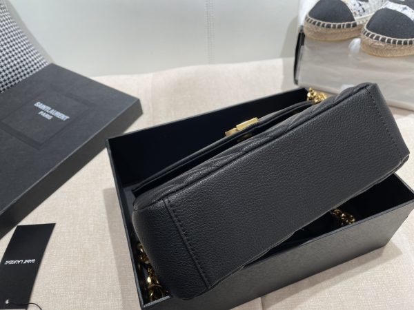 Replica YSL Envelope Medium Mix Embossed Leather Gold Bag - Image 4