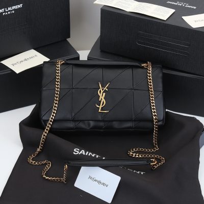 Replica YSL Jamie Medium Carre Rive Gauche Lambskin Bag