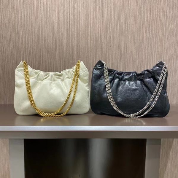 Replica YSL Mini Leather Hobo Shoulder Bag - Image 2