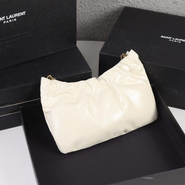 Replica YSL Mini Leather Hobo Shoulder Bag - Image 6