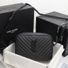 Best Replicas Bags - Replica YSL Lou Quilted Leather Camera Bag - Black/Silver Shop For Best Louis Vuitton LV Replica Bags With Cheap Price