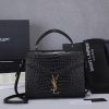 Best Replicas Bags - Replica YSL Cassandra Medium Crocodile-Embossed Leather Bag Shop For Best Louis Vuitton LV Replica Bags With Cheap Price