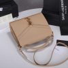 Best Replicas Bags - Replica YSL Cassandra Medium Top Handle Bag - Black & Beige Shop For Best Louis Vuitton LV Replica Bags With Cheap Price