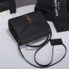 Best Replicas Bags - Replica YSL Cassandra Medium Top Handle Bag - Black & Beige Shop For Best Louis Vuitton LV Replica Bags With Cheap Price