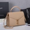 Best Replicas Bags - Replica YSL Cassandra Medium Top Handle Bag - Black & Beige Shop For Best Louis Vuitton LV Replica Bags With Cheap Price
