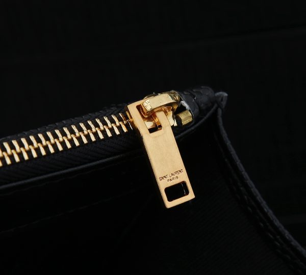 Replica YSL Envelope Chain Wallet – Embossed Leather 1888 - Image 19