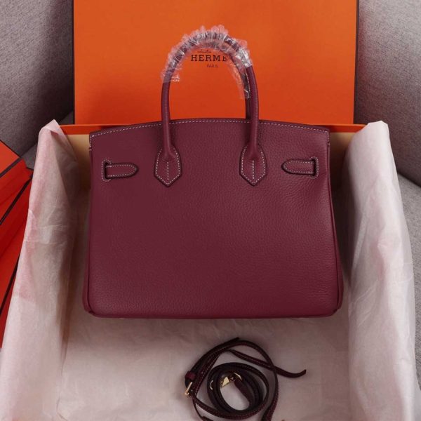 Luxury Replica Hermes Birkin Bag in Beige, Orange, Navy - Image 12
