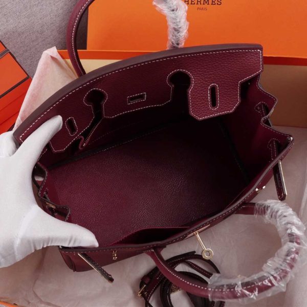 Luxury Replica Hermes Birkin Bag in Beige, Orange, Navy - Image 10