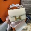 Best Replicas Bags - Replica Hermes Constance Handbag 24cm/19cm Black/White/Pink Shop For Best Louis Vuitton LV Replica Bags With Cheap Price