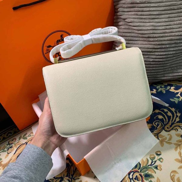 Replica Hermes Constance Handbag 24cm/19cm Black/White/Pink - Image 15